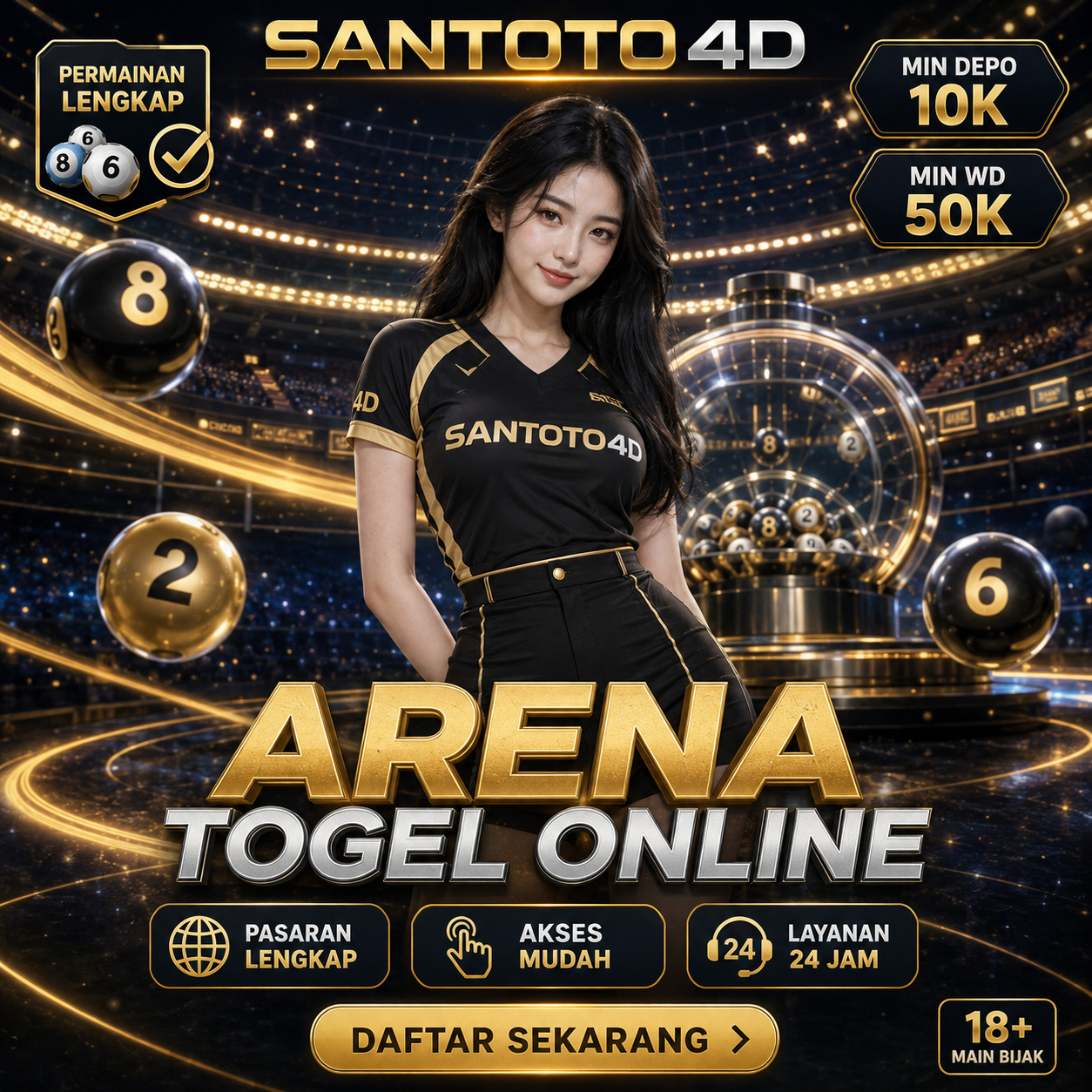 SANTOTO4D menghadirkan arena togel online dengan pilihan permainan lengkap, tampilan responsif, serta navigasi praktis melalui desktop dan perangkat mobile.