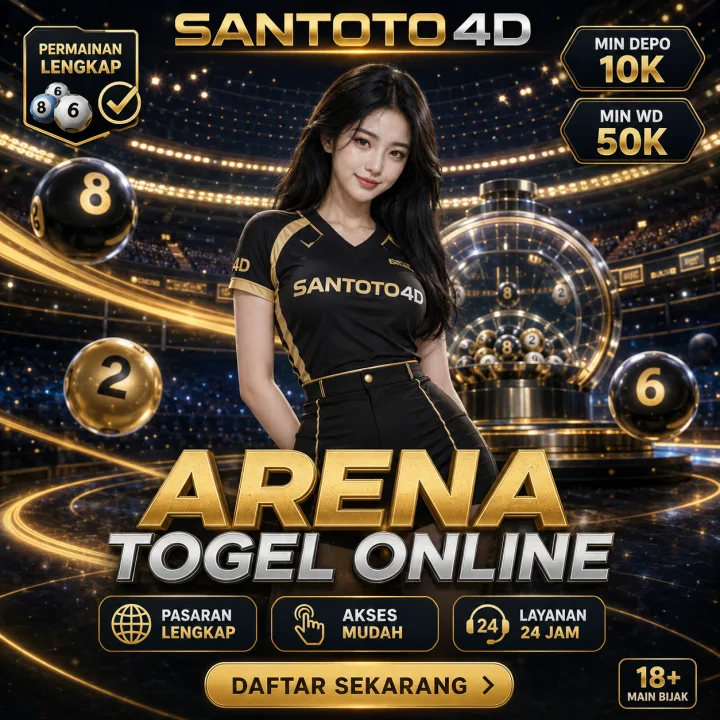 SANTOTO4D menghadirkan arena togel online dengan pilihan permainan lengkap, tampilan responsif, serta navigasi praktis melalui desktop dan perangkat mobile.