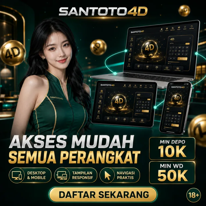 Santoto4d menghadirkan platform permainan online yang mudah untuk di akses semua perangkat kapanpun dan dimanapun